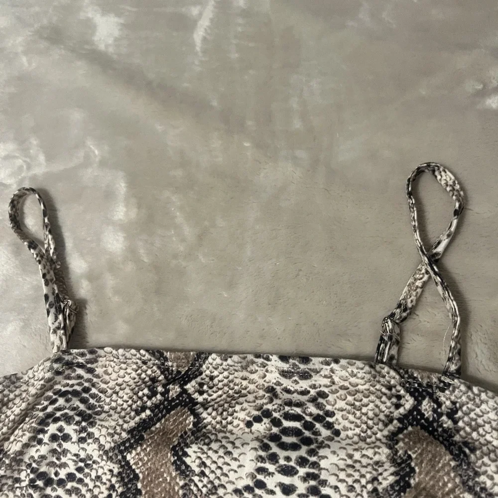 NWT Floerns Snakeskin Print Bodycon Dress Spaghetti Strap Sexy Size M
